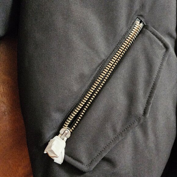 MACKAGE DIXON 2-in-1 Nordic Tech down bomber with blue fox fur- BRAND NEW!!!! - Picture 2 of 16